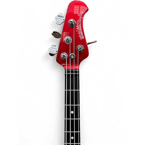 Used Ernie Ball Music Man StingRay Special HH Candy Apple Red Electric Bass Guitar