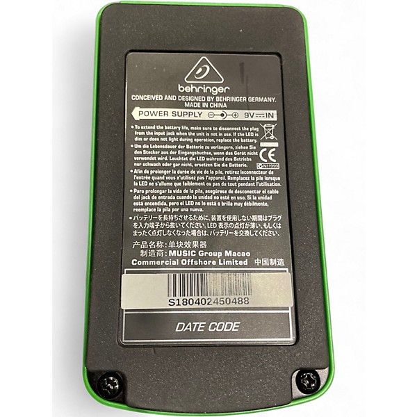 Used Behringer TO800 Vintage Tube Overdrive Effect Pedal