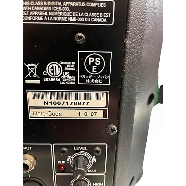 Used Behringer B205D Powered Monitor