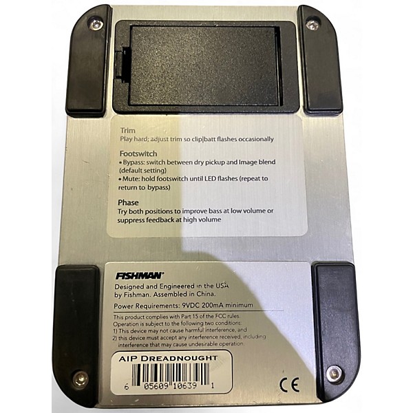 Used Fishman Aura AST Acoustic Imaging Guitar Preamp