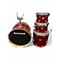 Used Ludwig 4 Piece Element Copper Sparkle Drum Kit thumbnail