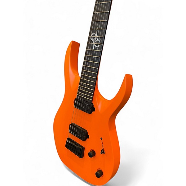 Used Solar Guitars A2.7 Neon Orange Solid Body Electric Guitar