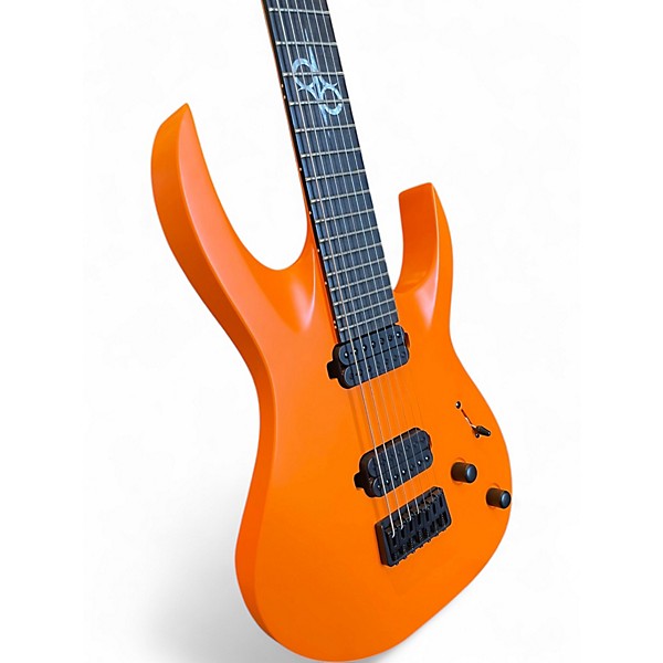 Used Solar Guitars A2.7 Neon Orange Solid Body Electric Guitar