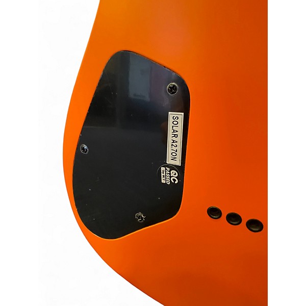 Used Solar Guitars A2.7 Neon Orange Solid Body Electric Guitar