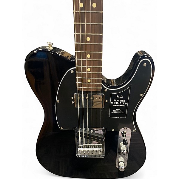 Used Fender PLAYER II MODIFIED TELECASTER Black Solid Body Electric Guitar
