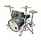 Used Pearl 5 Piece Roadshow With Zildjian Planet Z Cymbals Aqua Blue Glitter Drum Kit thumbnail