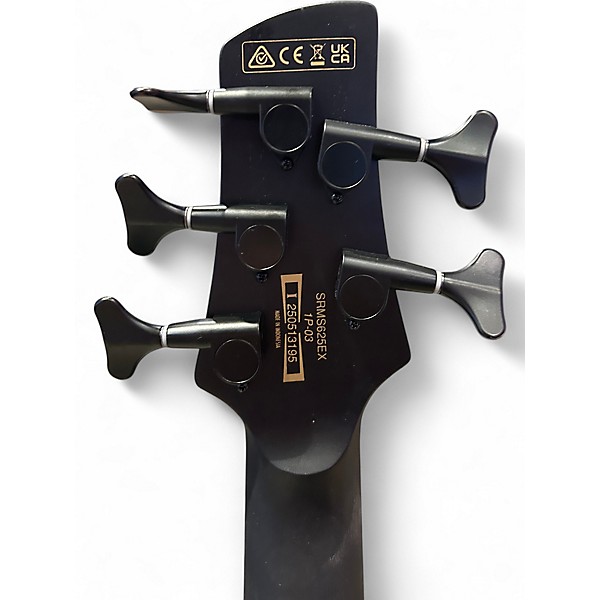 Used Ibanez SRMS625EX MATTE BLACK Electric Bass Guitar