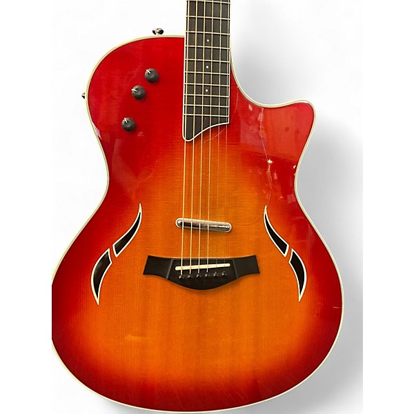 Used Taylor T5-S Cherry Sunburst Hollow Body Electric Guitar
