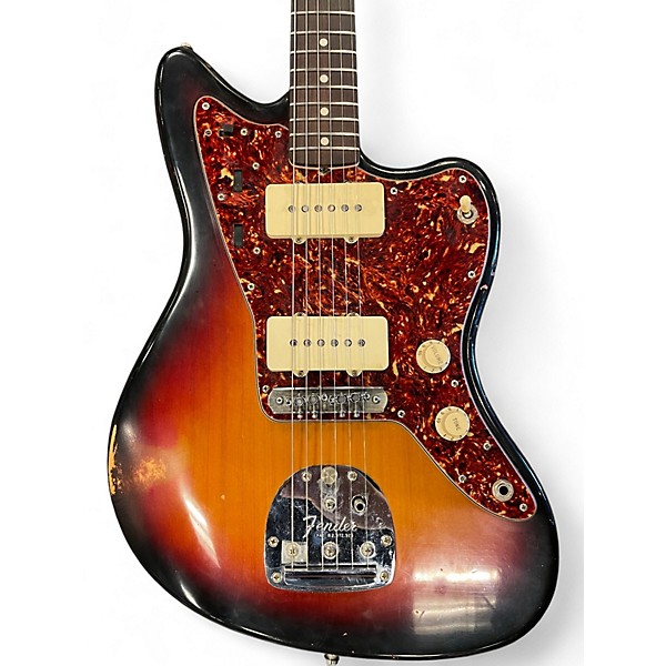 Used Fender American Vintage '62 Jazzmaster 3 Color Sunburst Solid Body Electric Guitar