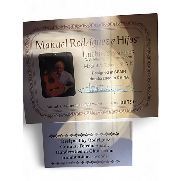 Used Manuel Rodriguez CABALLERO 10 CUT E/N WALNUT Walnut Classical Acoustic Electric Guitar