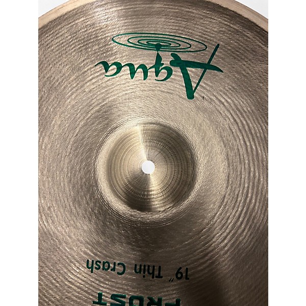 Used Aqua 19in FROST THIN CRASH Cymbal