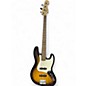 Used Squier Affinity Jazz Bass 2 Color Sunburst Electric Bass Guitar thumbnail