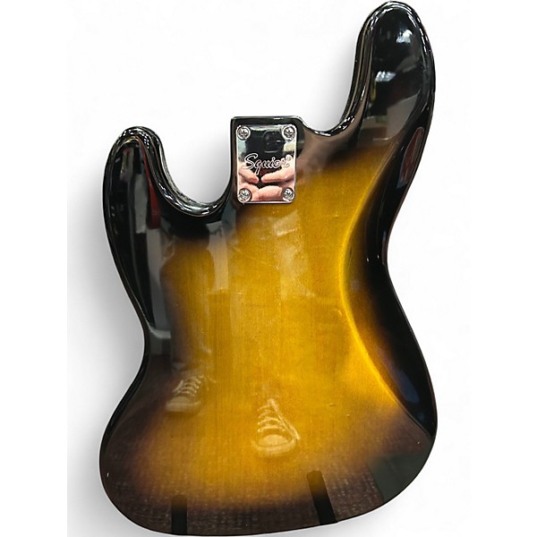 Used Squier Affinity Jazz Bass 2 Color Sunburst Electric Bass Guitar