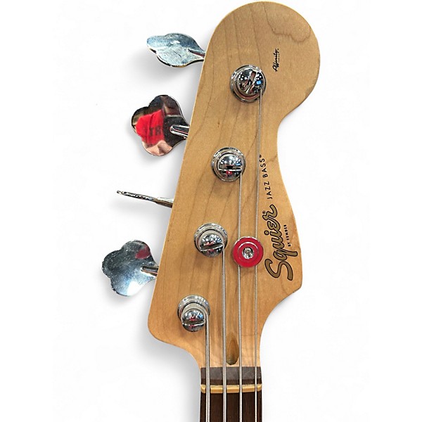 Used Squier Affinity Jazz Bass 2 Color Sunburst Electric Bass Guitar