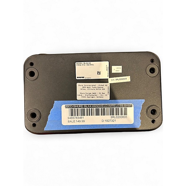 Used Shure BLX4 Handheld Wireless System