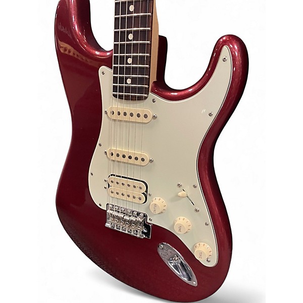 Used Fender American Performer Stratocaster HSS MAROON METALIC Solid Body Electric Guitar