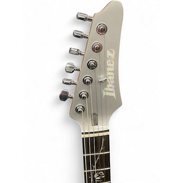 Used Ibanez TOD10 TIM HENSON SIGNATURE   CLASSIC SILVER Solid Body Electric Guitar