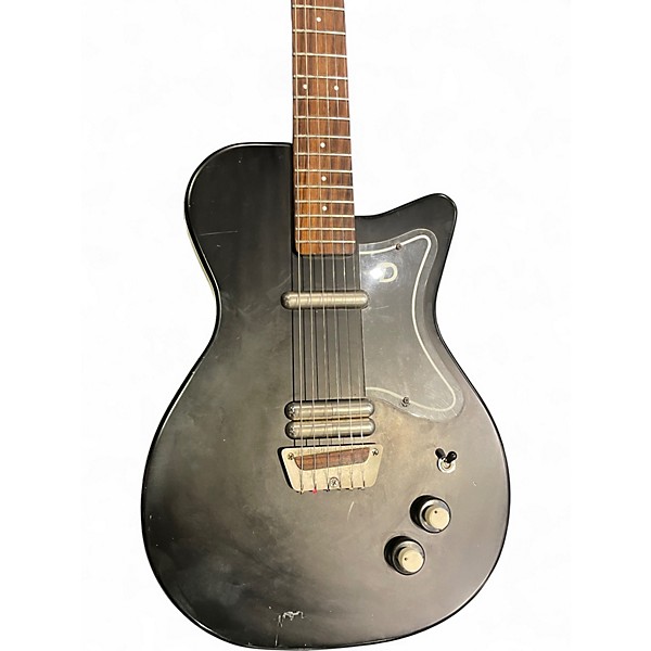 Used Danelectro U2 Black Solid Body Electric Guitar