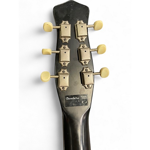 Used Danelectro U2 Black Solid Body Electric Guitar