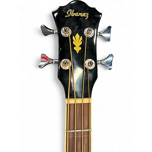 Used Ibanez AEB5E Black Acoustic Bass Guitar