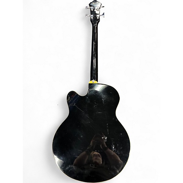 Used Ibanez AEB5E Black Acoustic Bass Guitar