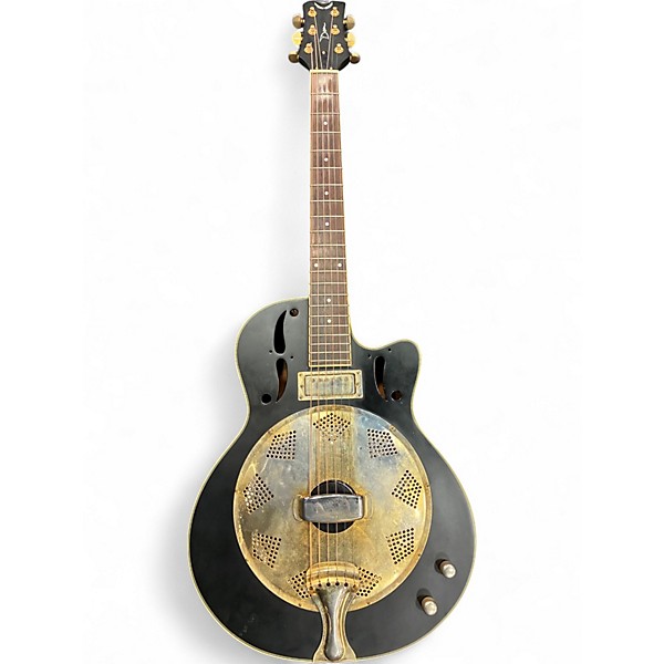 Used Dean GCE Resonator Black Resonator Guitar