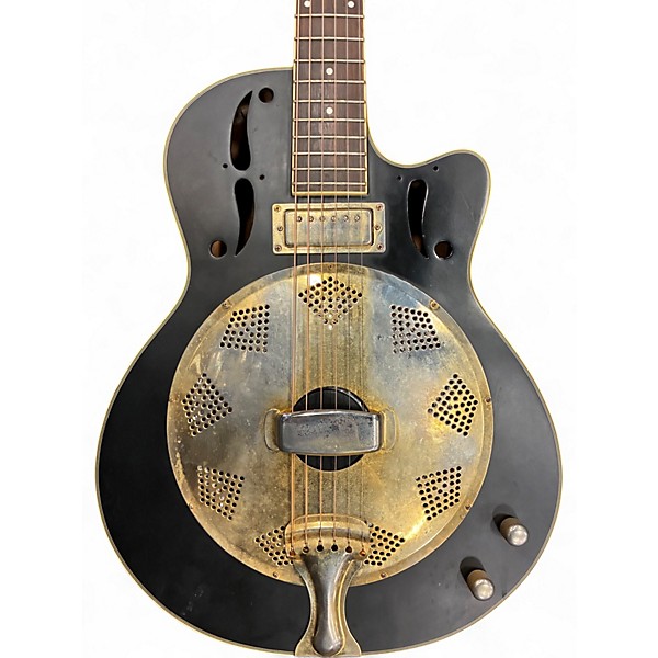 Used Dean GCE Resonator Black Resonator Guitar