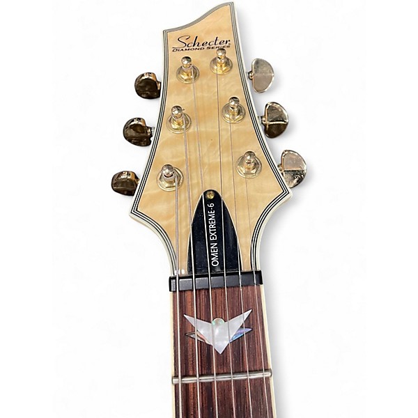 Used Schecter Guitar Research Omen Extreme 6 Natural Solid Body Electric Guitar