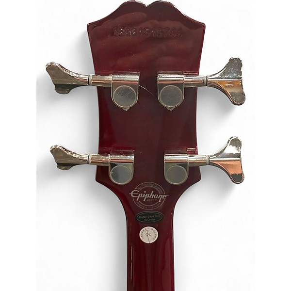 Used Epiphone Embassy Pro Dark Cherry Electric Bass Guitar