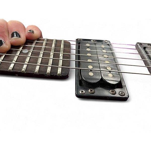 Used B.C. Rich Platinum Series Warlock Purple Colorshift Solid Body Electric Guitar