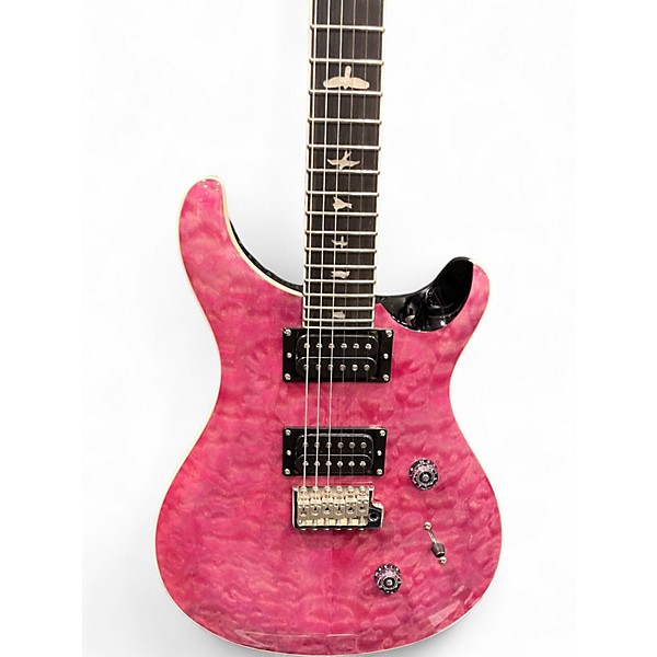 Used PRS SE Custom 24 Quilted Carve Top Violet Solid Body Electric Guitar