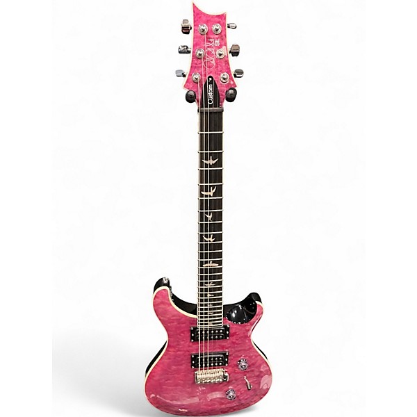 Used PRS SE Custom 24 Quilted Carve Top Violet Solid Body Electric Guitar