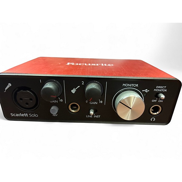 Used Focusrite scarlett solo Audio Interface