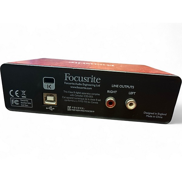 Used Focusrite scarlett solo Audio Interface