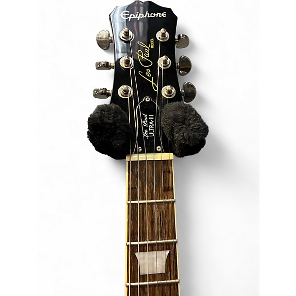 Used Epiphone Les Paul Ultra III Trans Purple Solid Body Electric Guitar