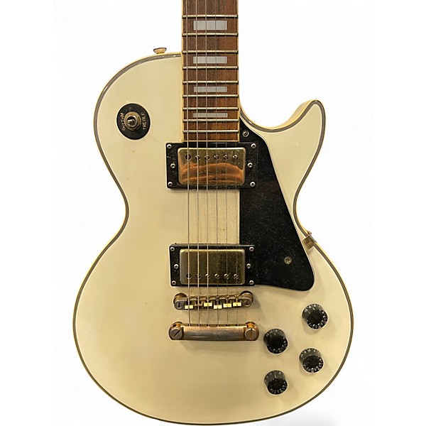 Used Epiphone Les Paul Custom Cream Solid Body Electric Guitar
