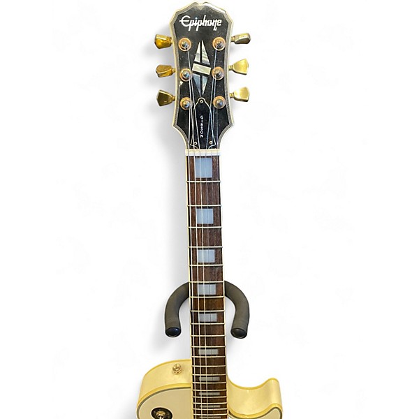 Used Epiphone Les Paul Custom Cream Solid Body Electric Guitar