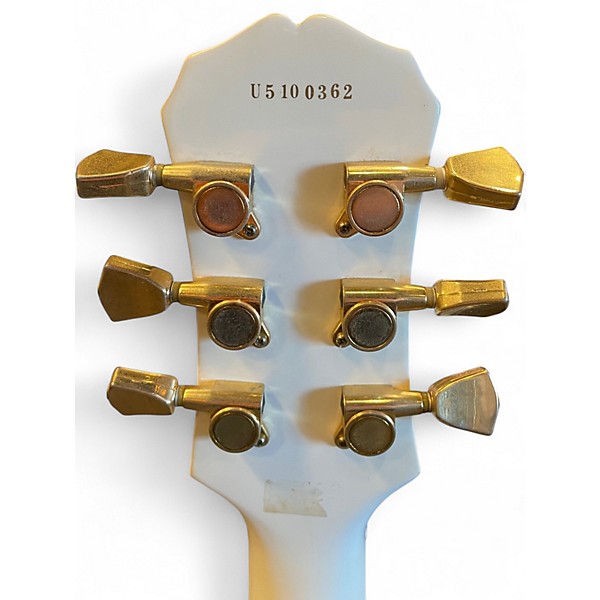 Used Epiphone Les Paul Custom Cream Solid Body Electric Guitar