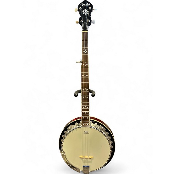 Used Fender Closed Back Banjo Natural Banjo