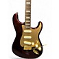Used Squier 40TH STRAT LRL DARK RED Solid Body Electric Guitar