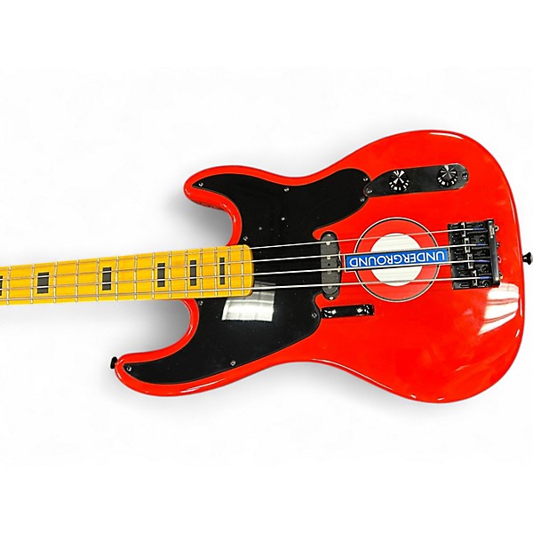 Used Partscaster J BASS RED Electric Bass Guitar