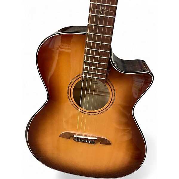 Used Alvarez AGFM80CEARSHB Sandburst Acoustic Electric Guitar