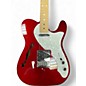 Used Fender Deluxe Thinline Telecaster Red Hollow Body Electric Guitar