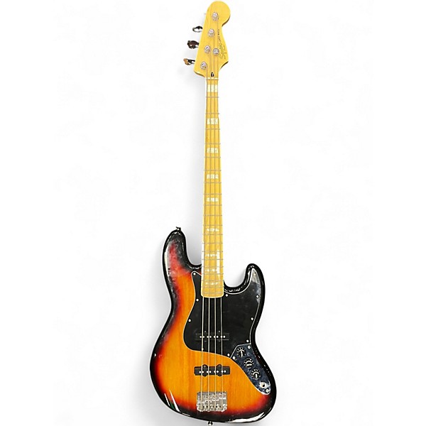 Used Squier Vintage Modified Jazz Bass 77 2 Color Sunburst Electric Bass Guitar