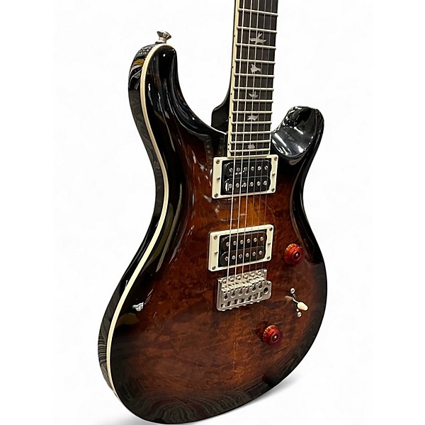 Used PRS SE Custom 24 Black Gold Wrap Solid Body Electric Guitar