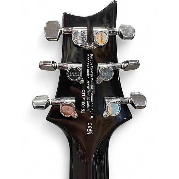 Used PRS SE Custom 24 Black Gold Wrap Solid Body Electric Guitar