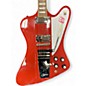 Used 2024 Epiphone 1963 Firebird V Maestro Vibrola Ember Red Solid Body Electric Guitar