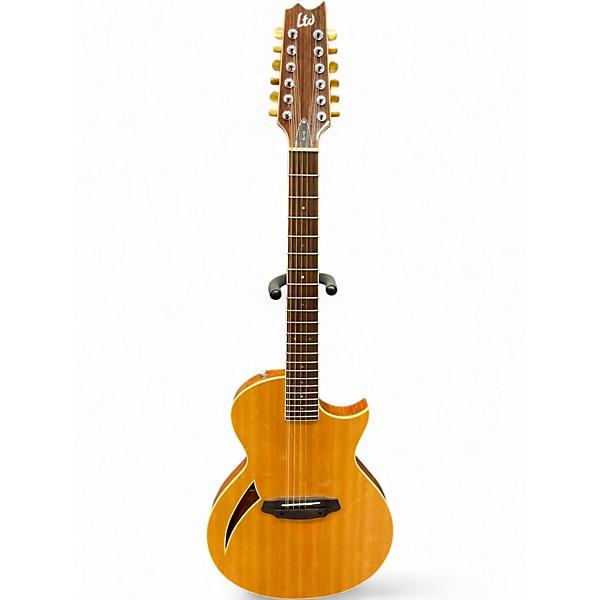 Used ESP LTD TL-12 Natural 12 String Acoustic Electric Guitar