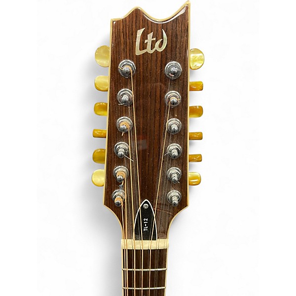 Used ESP LTD TL-12 Natural 12 String Acoustic Electric Guitar