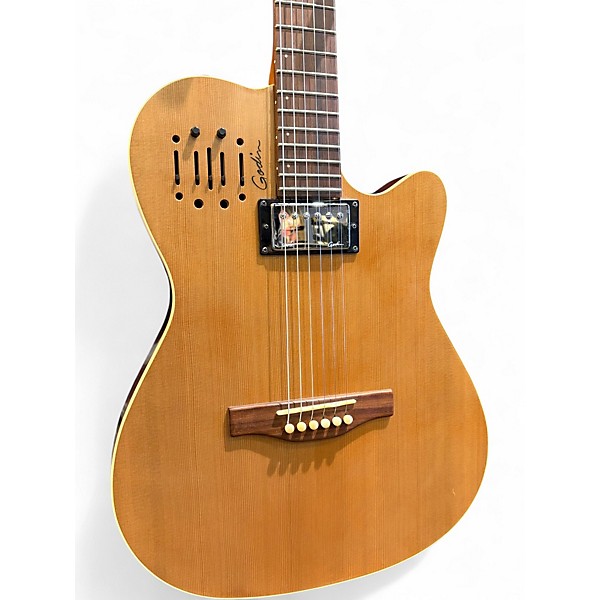 Used Godin A6 ULTRA NATURAL Hollow Body Electric Guitar